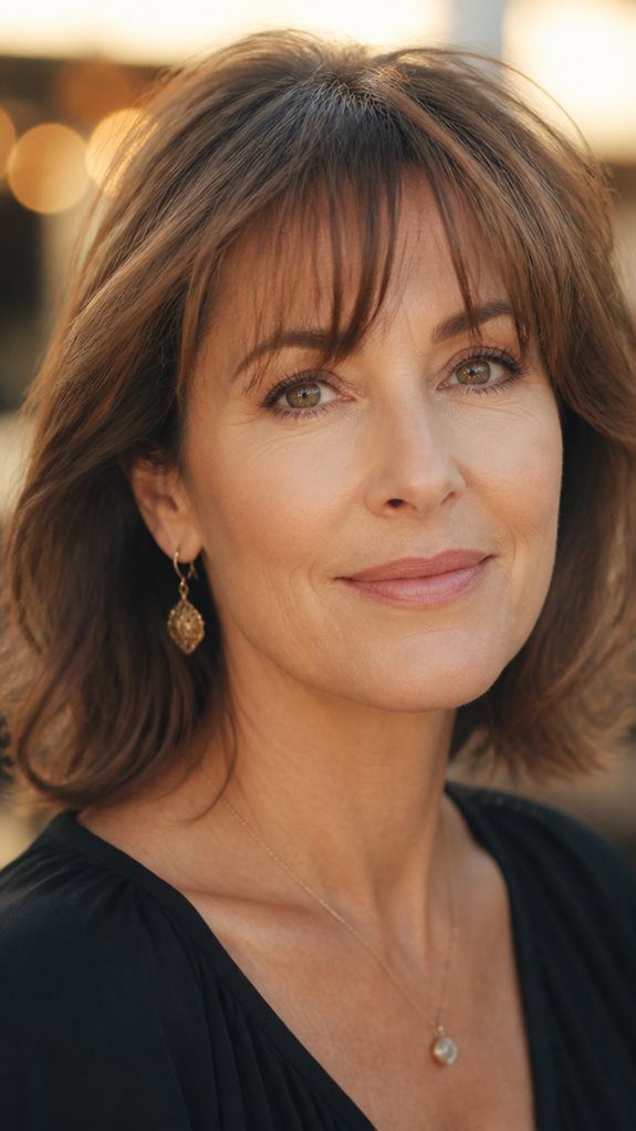 wispy bangs for mature women